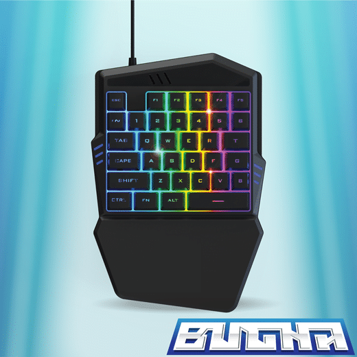 Bugha One-handed LED Gaming Keyboard