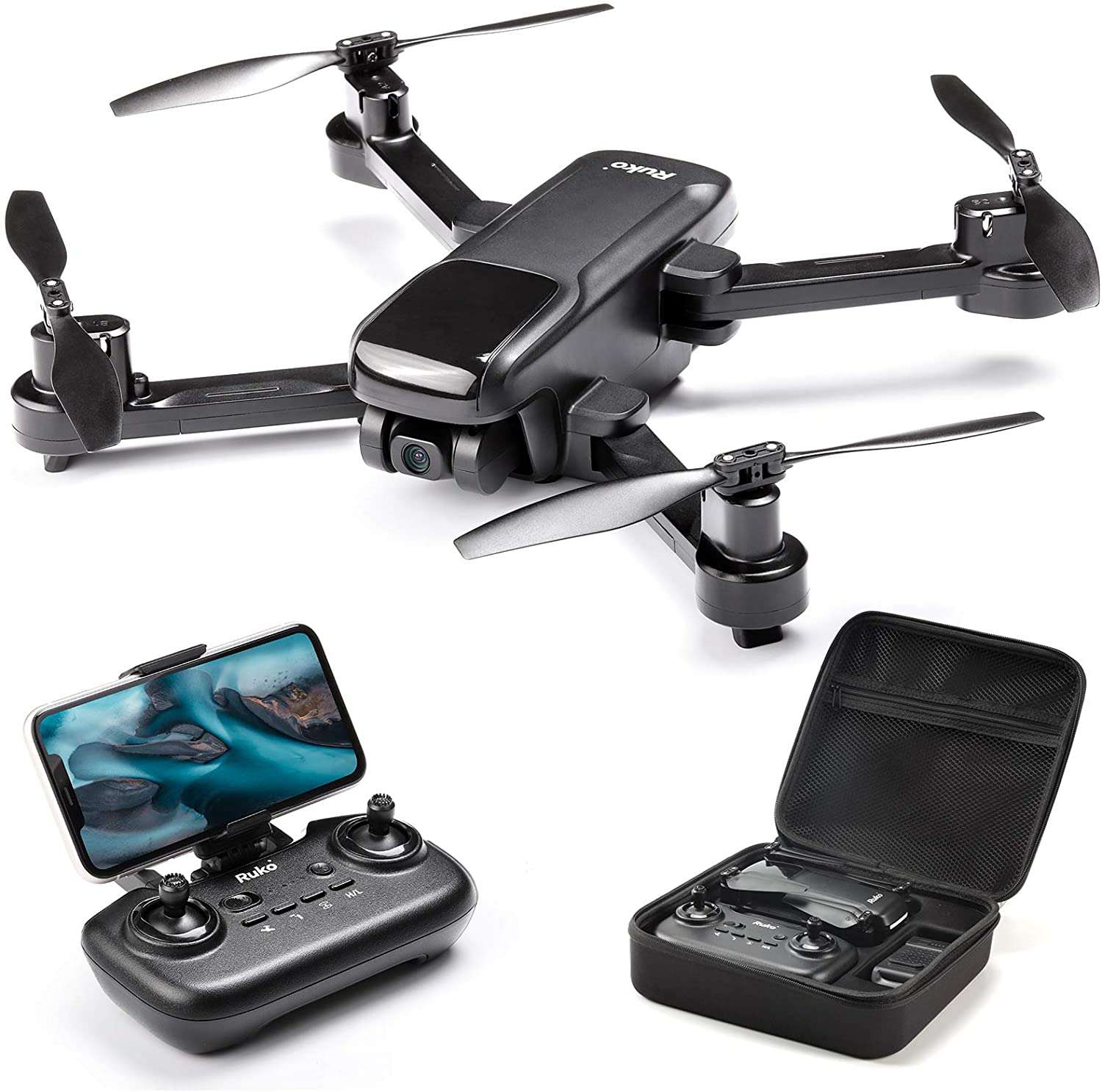 Ruko U11 GPS Drone with Camera -Black