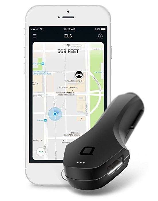 ZUS Smart Car Finder & Dual USB Car Charger