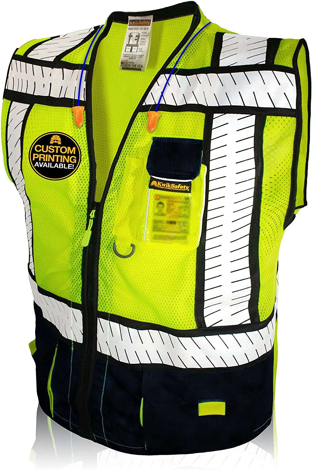 KwikSafety Class 2 ANSI High Visibility Reflective Safety Vest