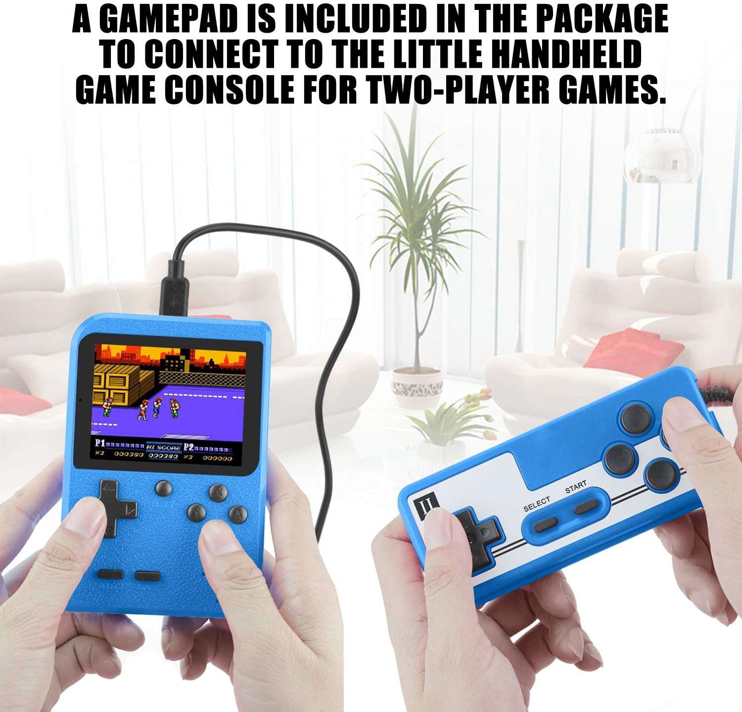 JAMSWALL Retro Handheld Game Console with 400 Classical FC Games