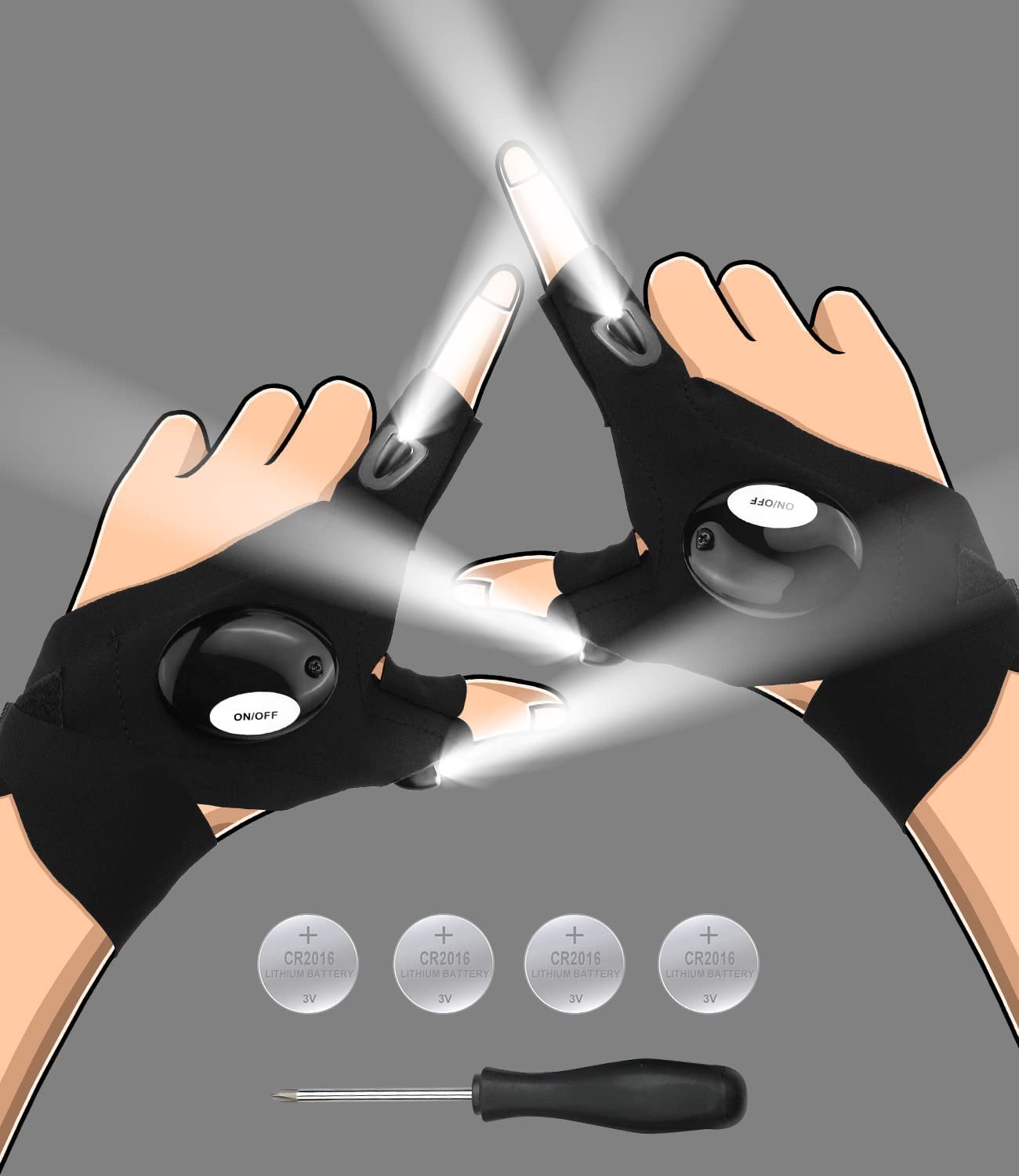 LED Flashlight Gloves