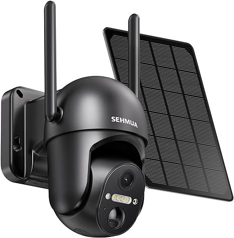 SEHMUA Solar WiFi Home Security Cameras Wireless Outdoor