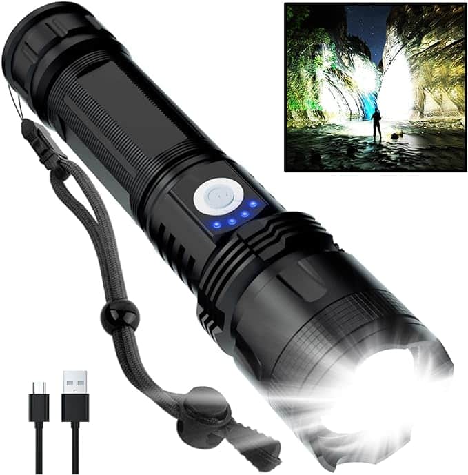 Rechargeable Flashlights 990000 High Lumens, High Power Led Flashlight