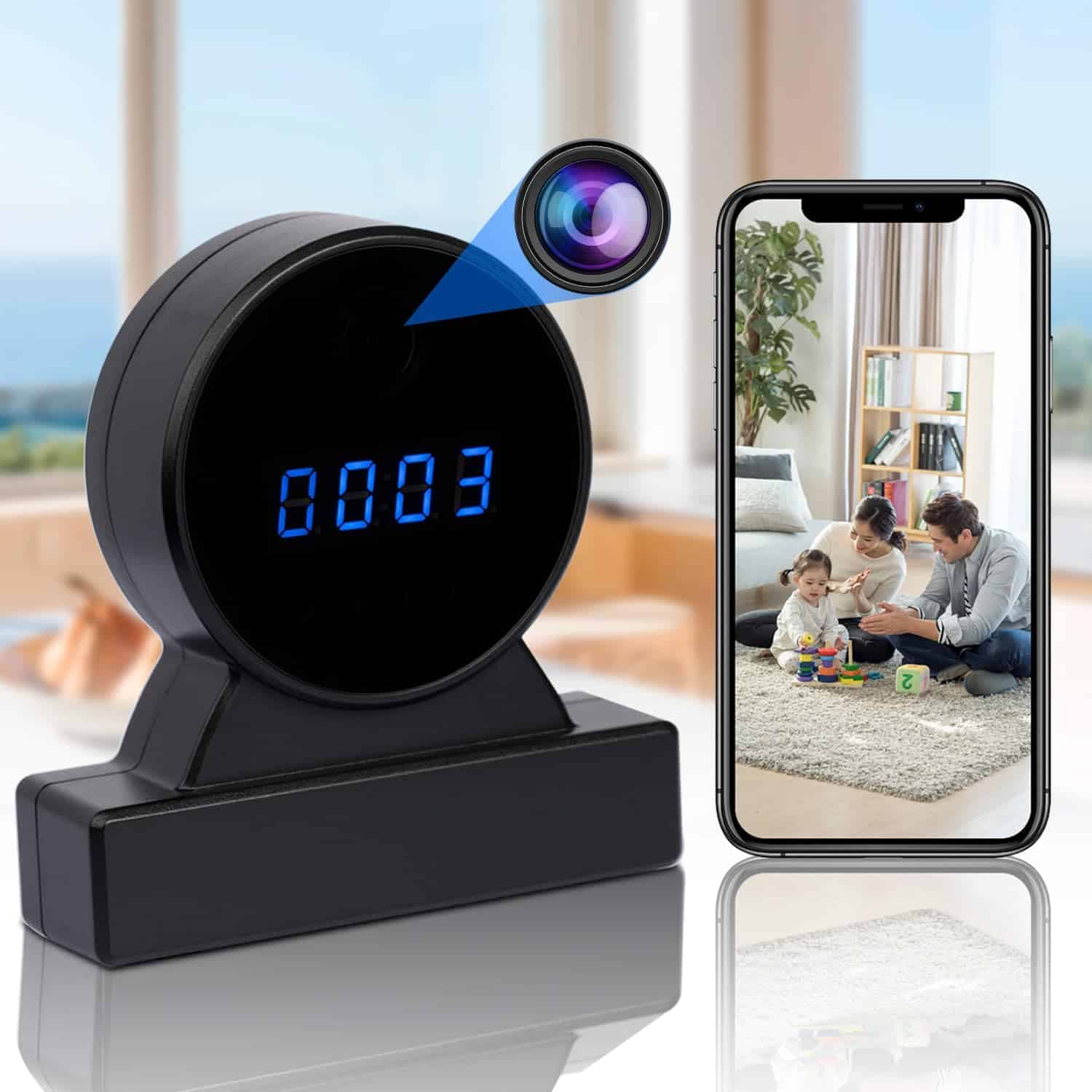 Liberfly Full HD 1080P Camera Clock