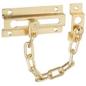 National Hardware Door Chain - Brass