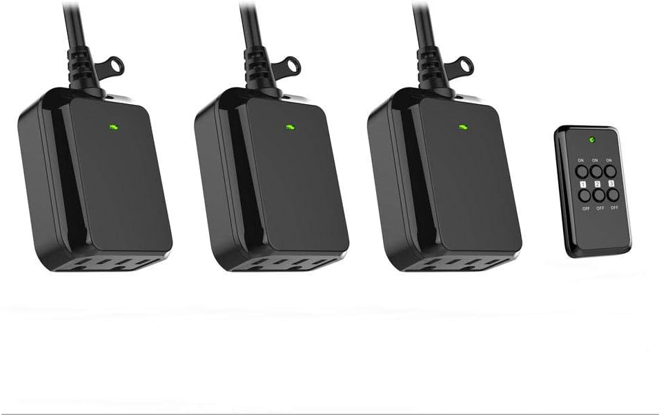 Defiant-3pack Wireless Indoor/Outdoor Remote Control Switch