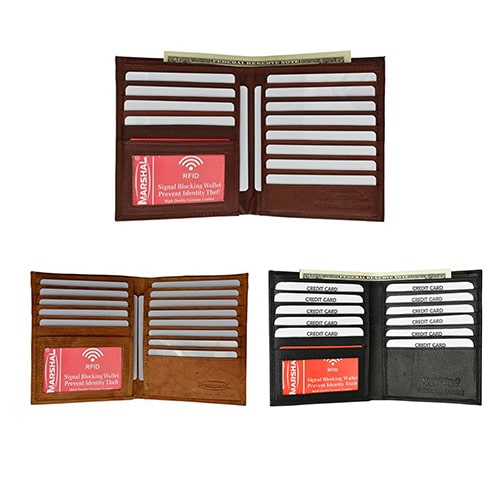 Marshal Leather Bifold Credit Card Holder