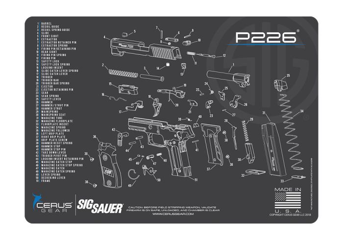 Cleaning Mat-Sig Sauer P229