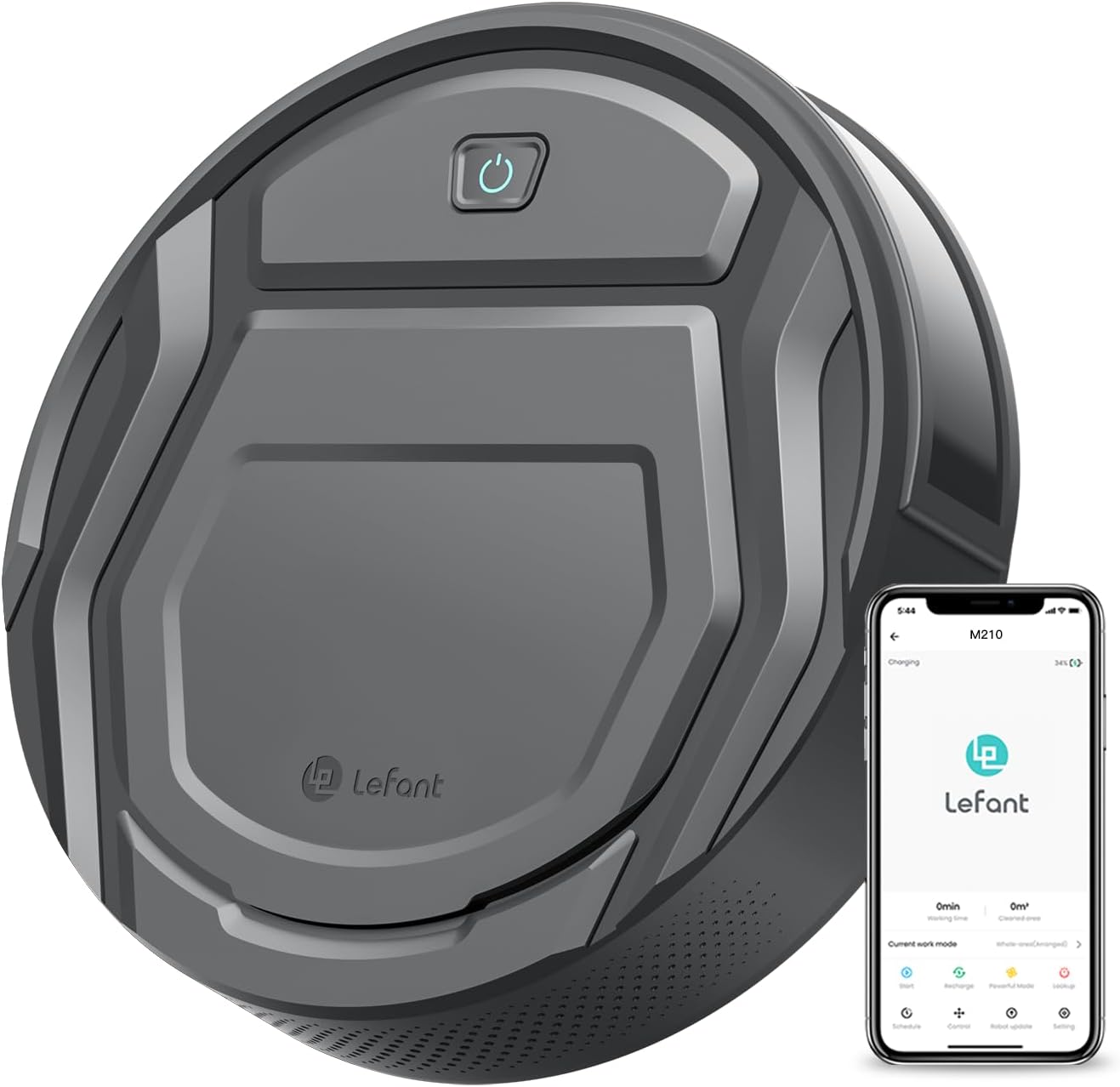 Lefant M210 Pro Robot Vacuum Cleaner Automatic Self-Charging with Alexa