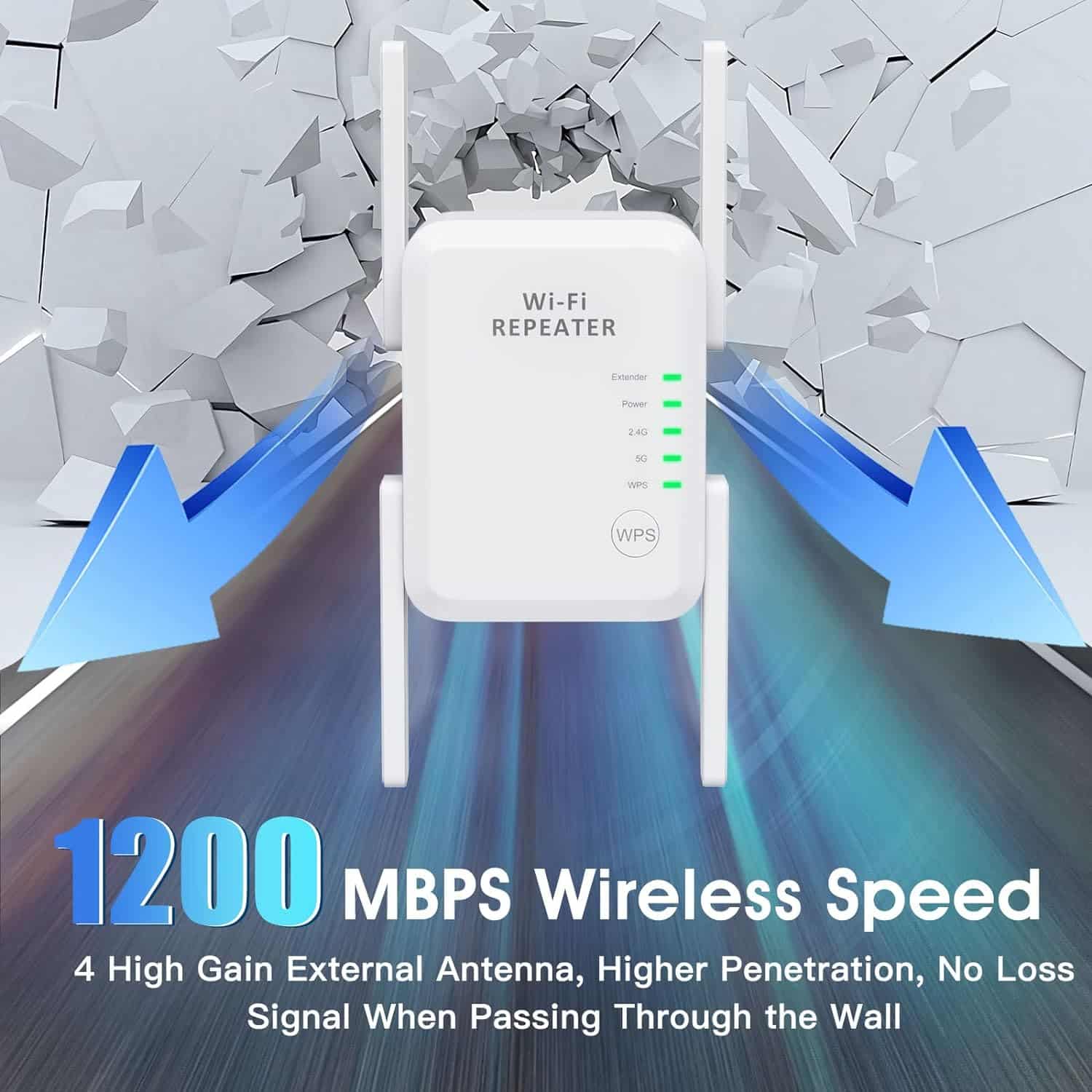 Wifi Range Extender 1200Mbps wireless signal booster