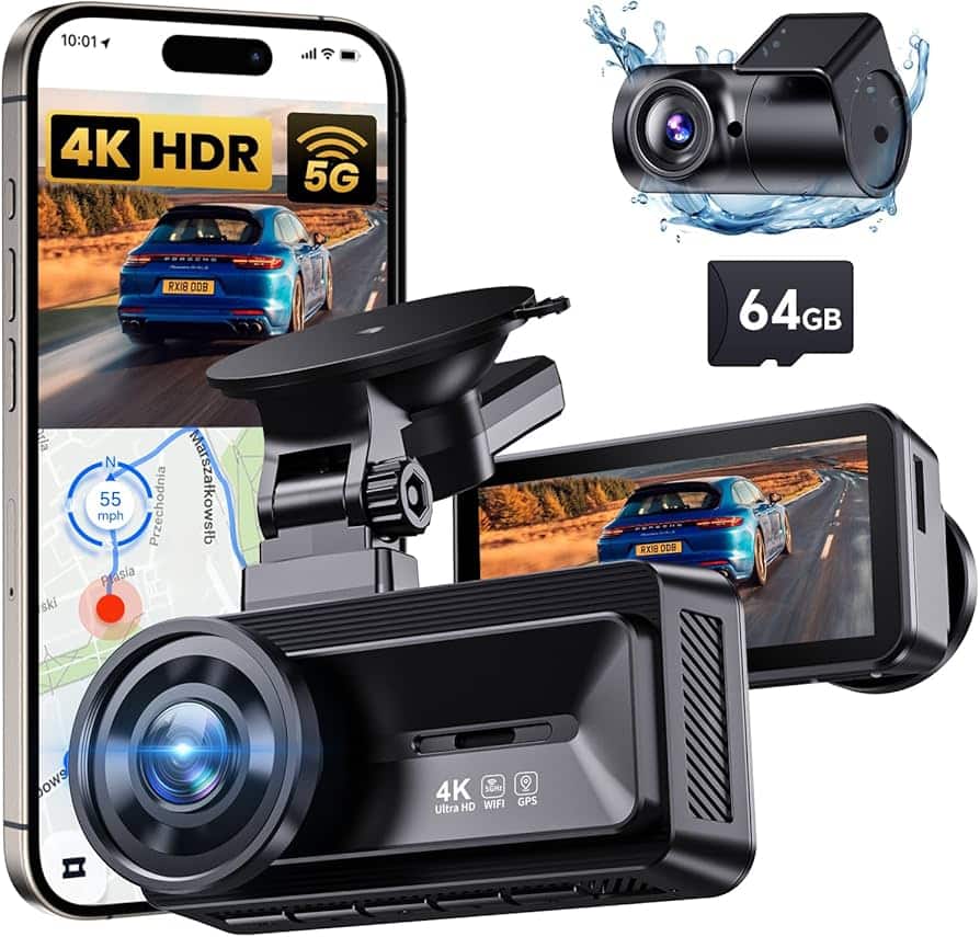 CoolCrazy Pro N8 4K Dash Cam