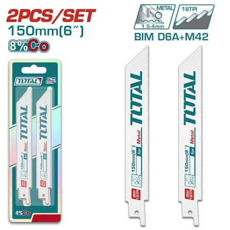 Blade Reciprocal Saw 2Pcs Metal Total - TAC52922EF